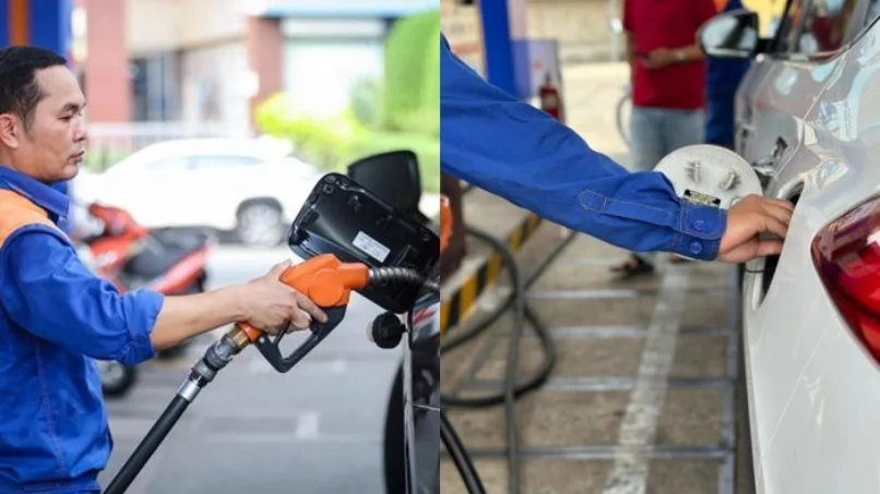 Ảnh minh họa việc đổ xăng cho xe ô tô tại trạm xăng 1