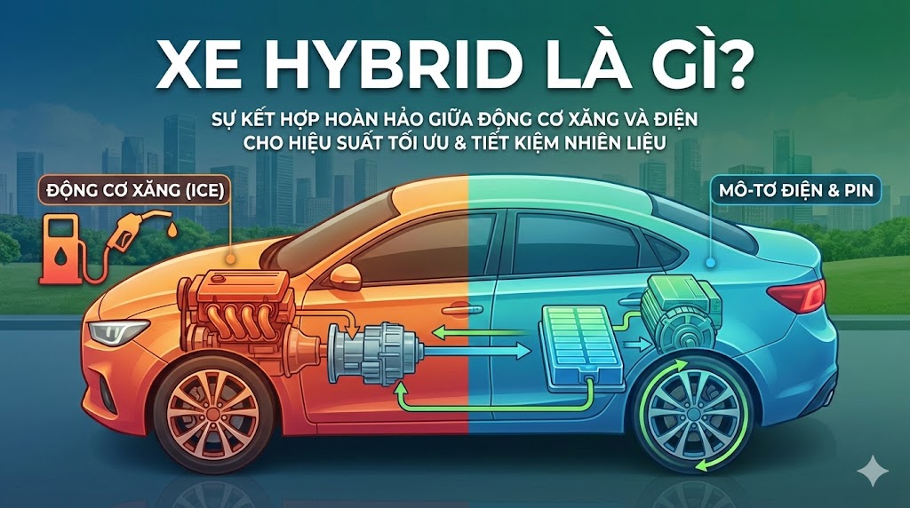 Công nghệ Hybrid hoạt động - Chia sẻ mẹo tiết kiệm xăng hiệu quả 1